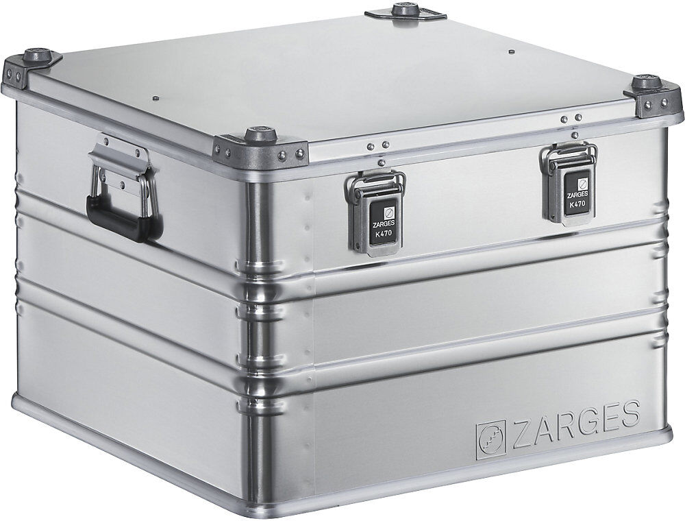 Alu-Transportkiste, Inhalt 115 l, Innen-LxBxH 550 x 550 x 380 mm, in robuster Ausführung ZARGES