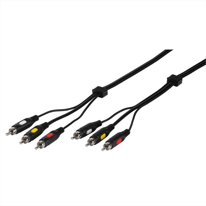 Vivanco Cavo Rca Video M-m 2m B-nero