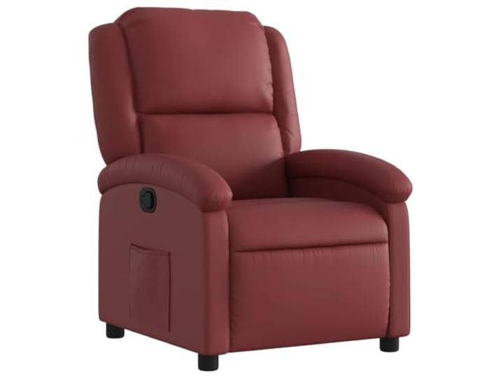 vidaXL Relaxsessel Weinrot Kunstleder