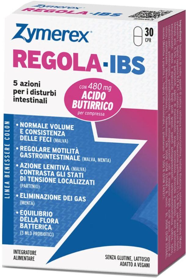 WILCO FARMA Srl SU Zymerex REGOLA-IBS, 30 Compresse Gastroresistenti