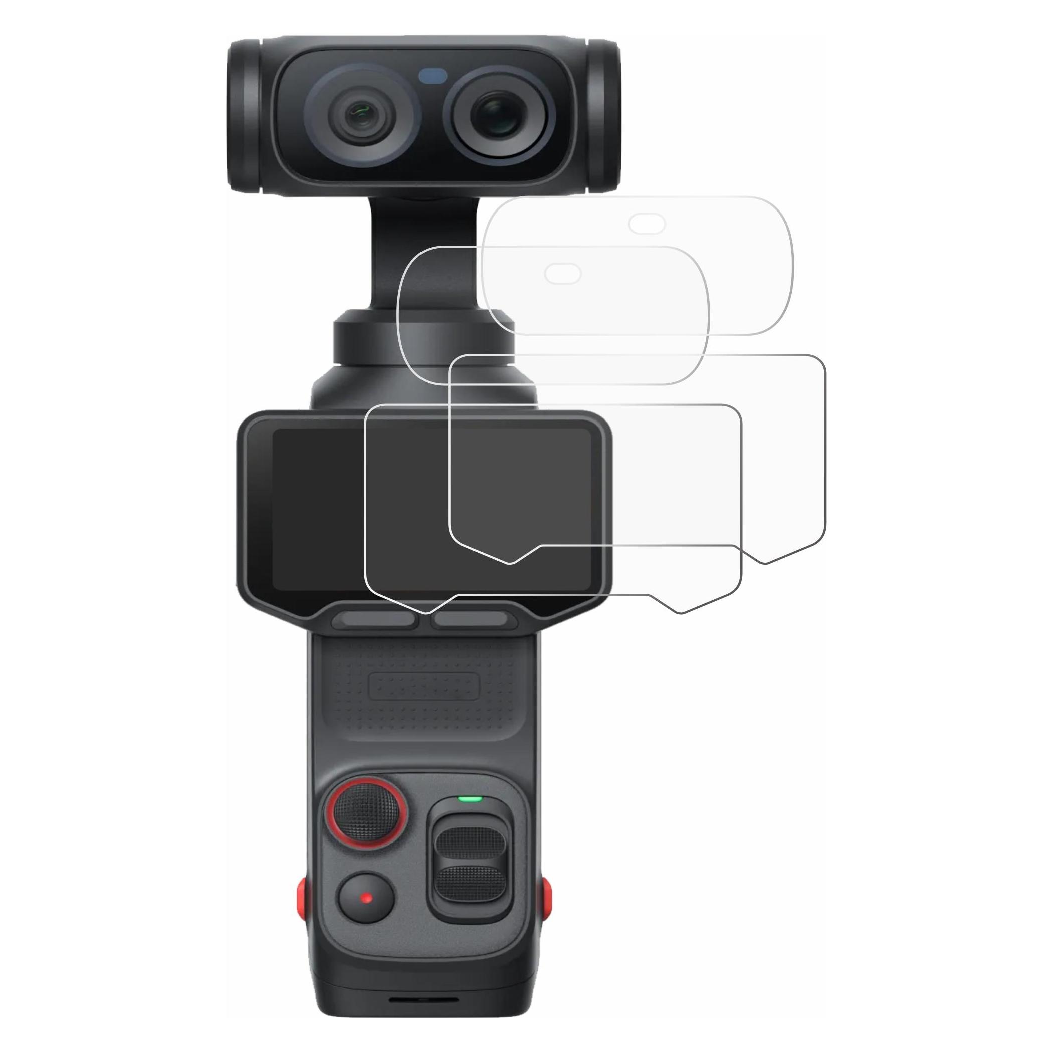 ScreenLeaf Schutzfolie für Insta360 Luna Ultra (Display + Linse) Displayschutz Display Schutz Folie Klar (6163747)