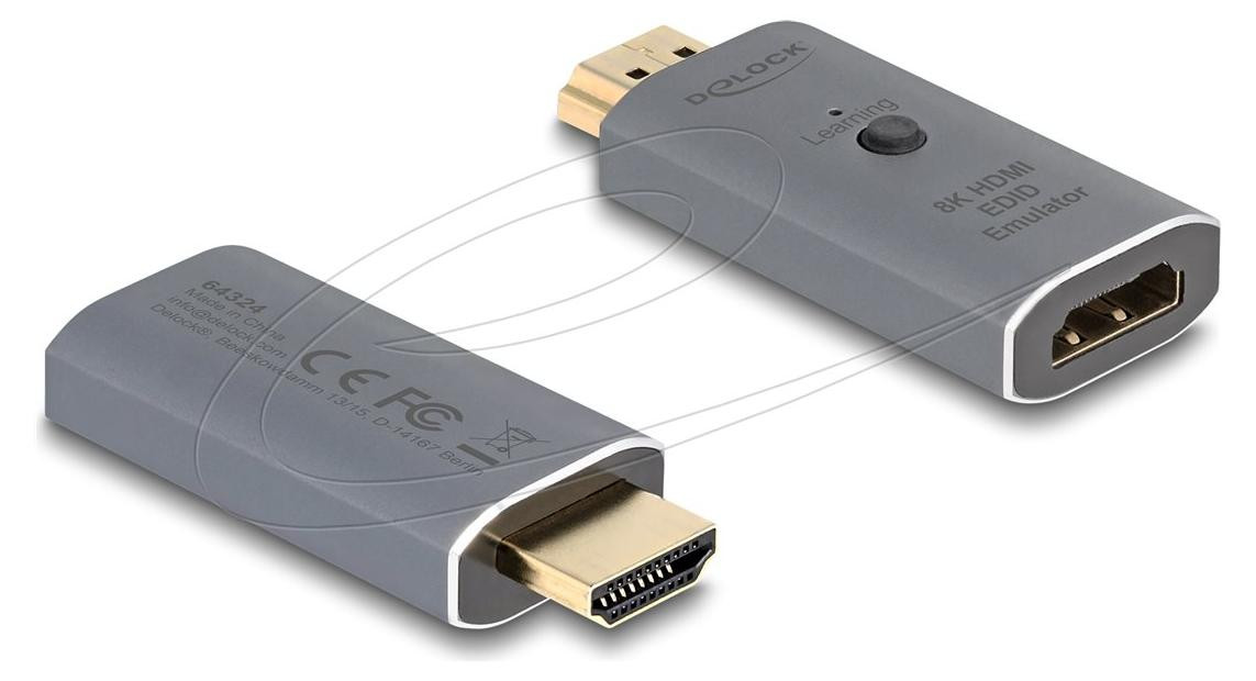 Delock EDID-lezer/schrijver HDMI Anthraciet