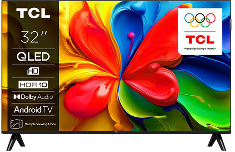 TCL Serie Smart TV HD QLED 32'' 32S4K, Dolby Audio, HDR10, Android TV