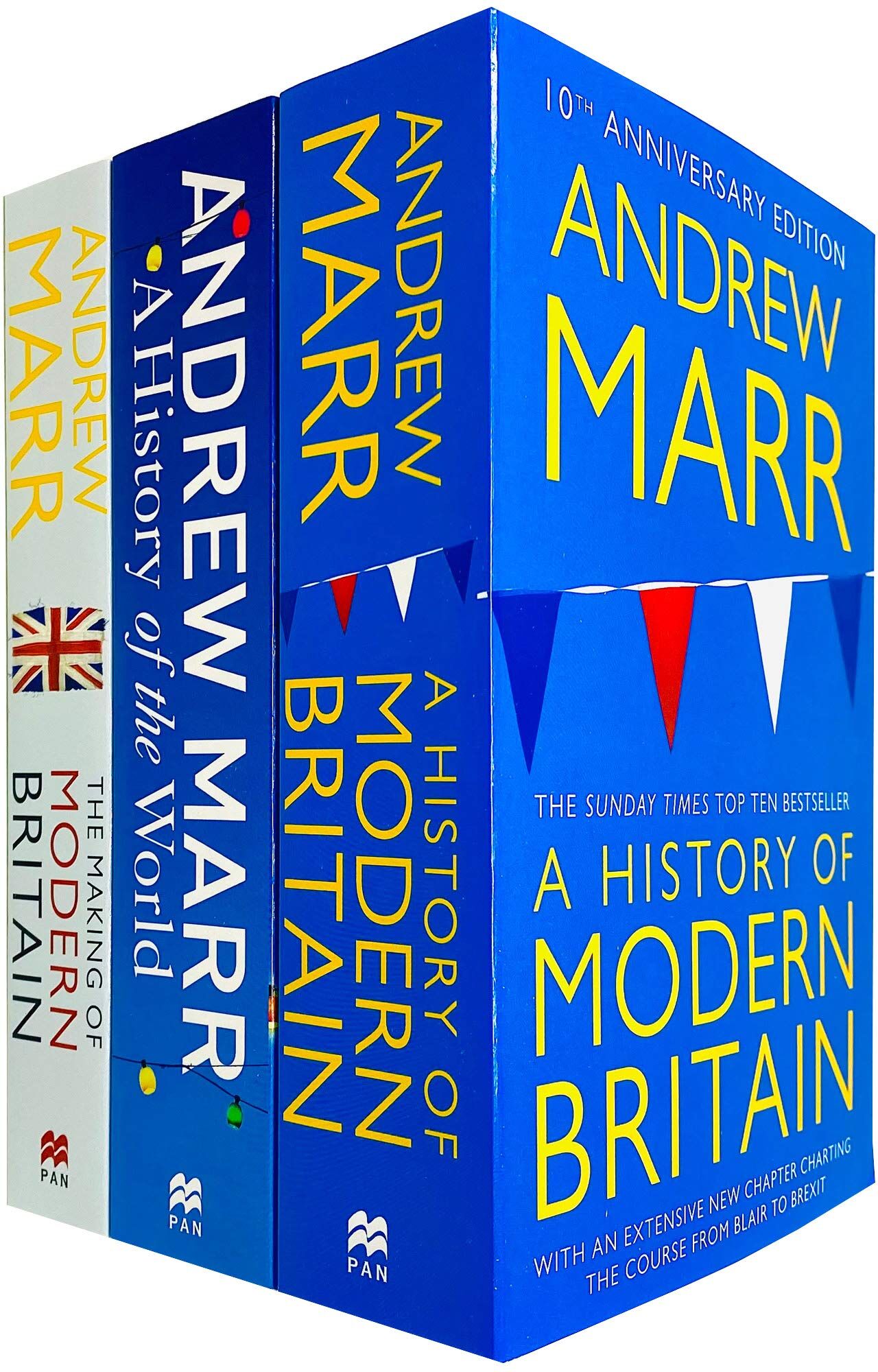 Pan Macmillan Andrew Marr Collection 3 Books Set - The Making of Modern Britain, A History of the World, A History of Modern Britain - Paperback - Non Fiction