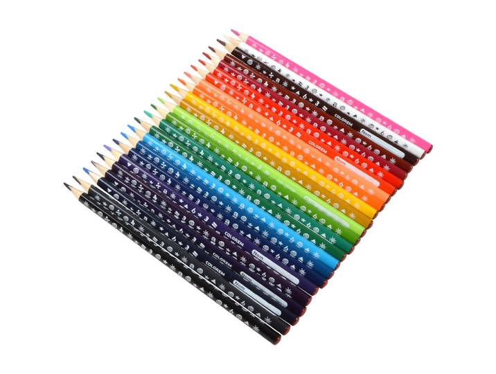 Buntstifte, 24 Stifte, verschiedene Farben