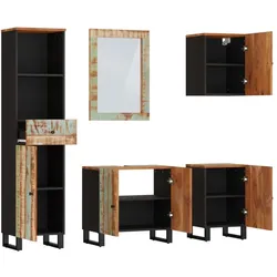 vidaXL, Badmöbelset, 5-tlg. Badmöbel-Set Massives Alt