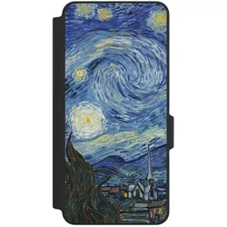 Nivocase Klapphülle für Xiaomi Redmi Note 14 5G Handyhülle aus Kunst Leder NIVOflip schwarz Kunst The (Xiaomi Redmi Note 14 5G), Smartphone Hülle, Schwarz