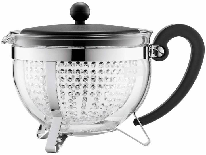 Bodum Chambord Teekanne mit farbigem Plastikdeckel 1.3 L