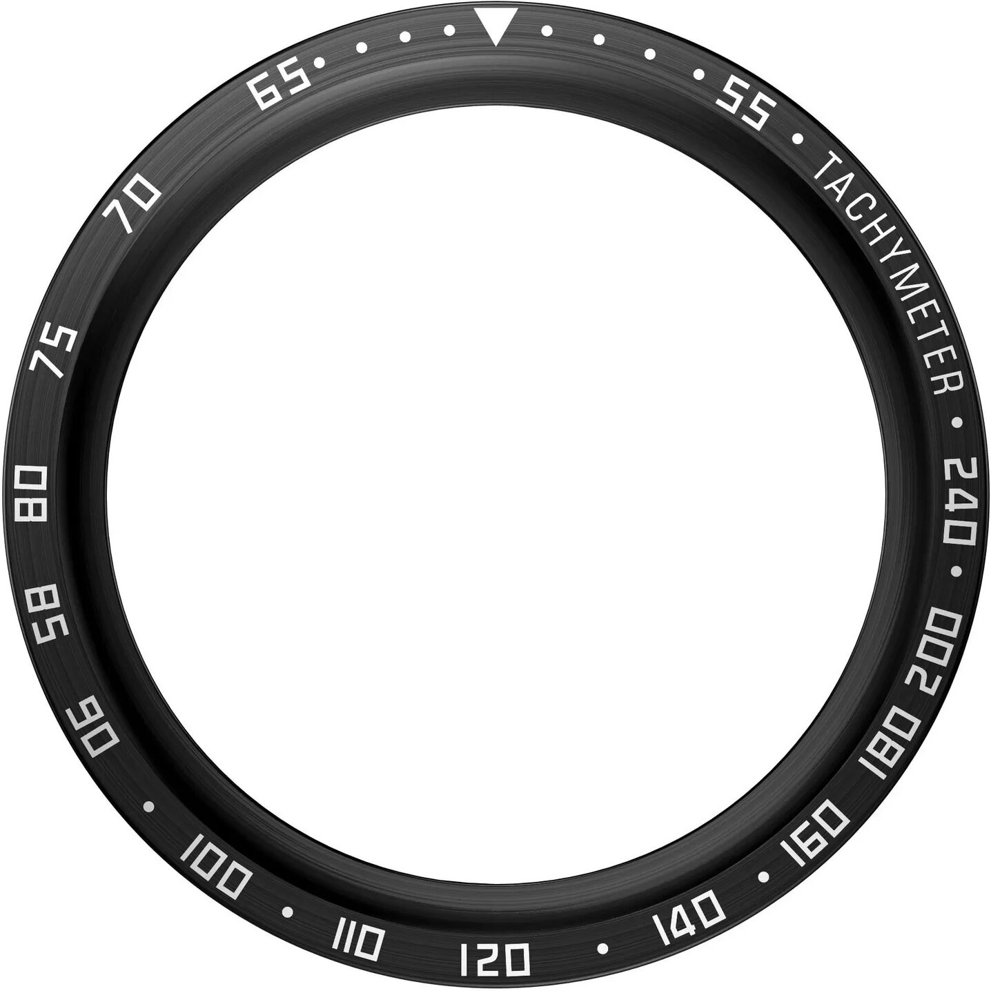 INF Schwarze Lünette mit weißen Markierungen für Galaxy Watch 5 Pro