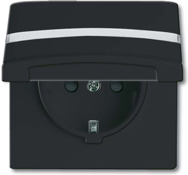 Busch-Jaeger Prise Schuko encastrée IP44 anthracite 20 EUGKBN-35-101 (2CKA002064A0302)