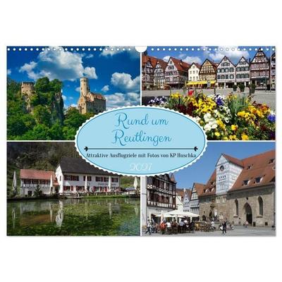 Rund um Reutlingen (Wandkalender 2027 DIN A3 quer), CALVENDO Monatskalender