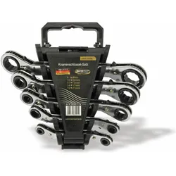 Masterproof, Schraubenschlüssel, Ring-Knarrenschlüsselsatz, 5-teilig, 6...21 mm (21 mm, 6 mm, 8 mm)