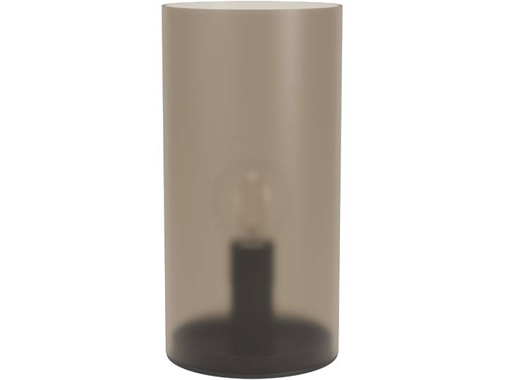 EGLO Tischleuchte GEO Tischlampe - E14 - 1X40W - IP20 - zylinderförmig , beige (sandfarben), 1, Ø 10cm H: 20cm, 1 Stk., Leuchten, Nachttischlampe, Ø10 x H20 cm, sandfarben, Schlafzimmerlampe, Tischleuchte