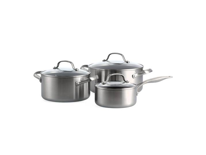 Casserole 16 cm et faitout 20/24cm inox triply revêtement céramique