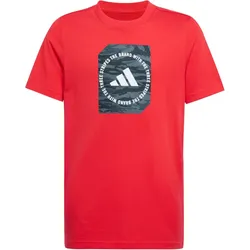 adidas Camo Box T-Shirt Jungen JM8233 - pure ruby 152