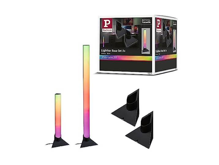 Paulmann 78874 Accessoire EntertainLED Lightbar Pied 132 x 67 mm noir aluminium\, matière plastique