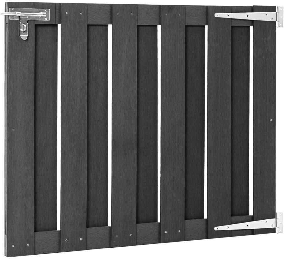 Dakota Fields Turaco 3' x 5' (1m x 1.5m) Wood Plastic Composite Gate Grey 80cm H x 100cm W