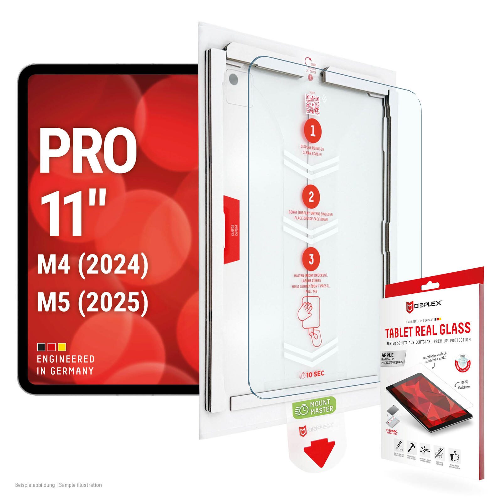 DISPLEX Tablet Real Glass iPad Pro 11" (2024/2025) Mount Master 02293
