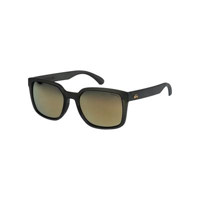 Sonnenbrille QUIKSILVER "Warlock P", Herren, grau (smoke, gold), Sonnenbrillen Sonnenbrille