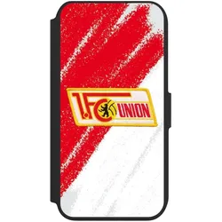 Nivocase Klapphülle für Apple iPhone 7 Handyhülle aus Kunst Leder NIVOflip schwarz 1. FC Union Berlin Logo (Apple iPhone 7), Smartphone Hülle, Schwarz