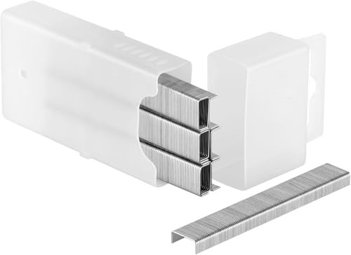 Stanley Nieten type A, 4 mm ronde draad voor elektrische en handtacker, 1000 stuks, zilverkleurig staal