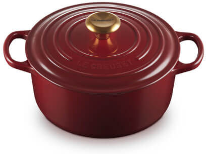 Le Creuset Signature Garnet Cast Iron 24cm Round Casserole