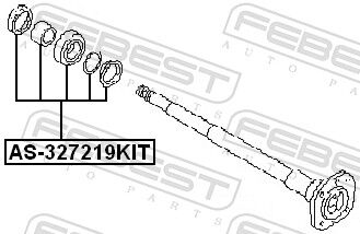 Febest Lager, Antriebswelle As-327219kit Hinterachse Für Nissan