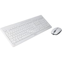STREAM DESKTOP RECHARGE, Desktop-Set weiß/grau, DE-Layout, Cherry SX-Scherentechnologie