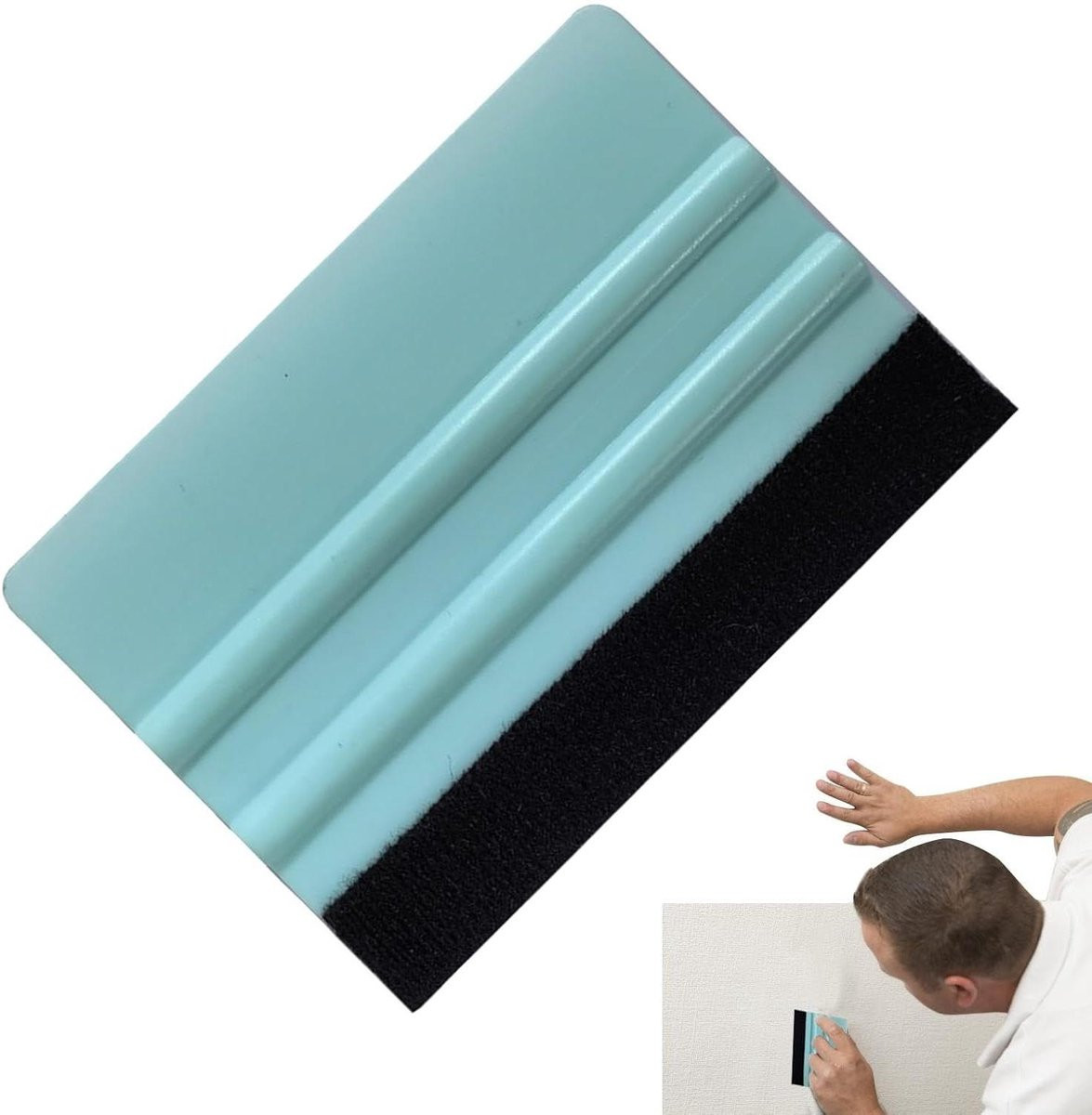 Raamfolie schraper Rakel tool kit voor een gladde krasvrije afwerking 7 x 10 cm