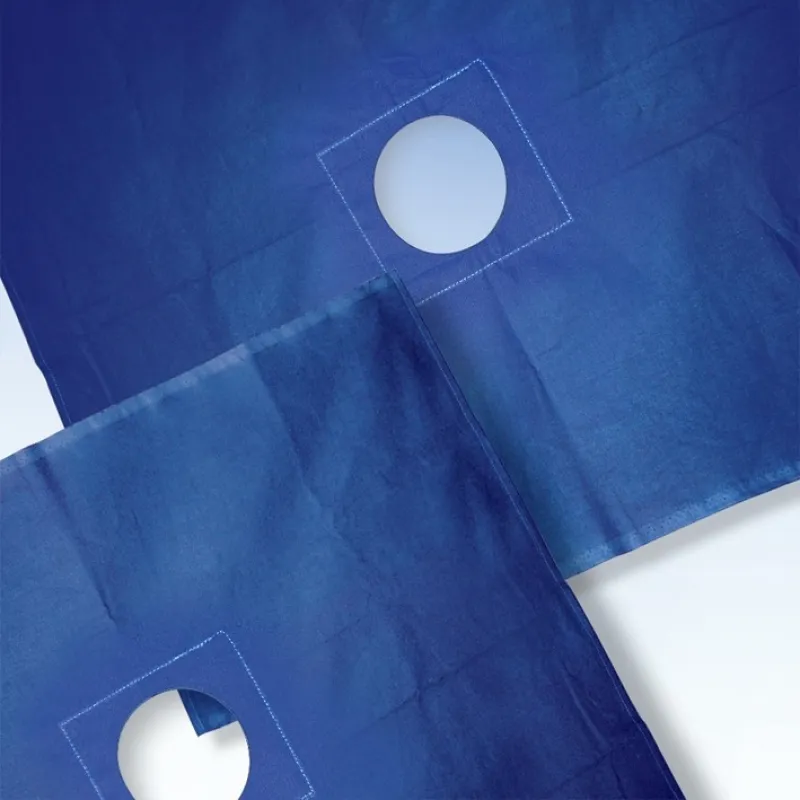ms Praxistextilien Lochtuch 100 x 100 cm-Baumwolle 100 %-Kornblau-6,0 cm ø B 100/100 B L 6