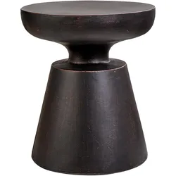 BEISTELLTISCH Beton schwarz rund 45 cm Mincio