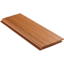 18x152 mm NATURinFORM WPC Fassadenprofil, "Die Gestaltende Exklusiv XXL", Bernsteinbraun, einseitig geprägt, matt, Deckmaß: 148mm