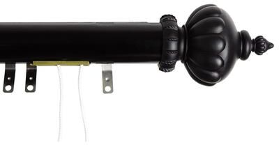 InStyleDesign Stately Decorative Traverse Rod with Center Open Sliders