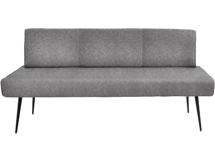 K+W Komfort & Wohnen Giacomo I Polsterbank Metallfüsse in schwarz, wahlweise in der Breite 200cm oder 177cm