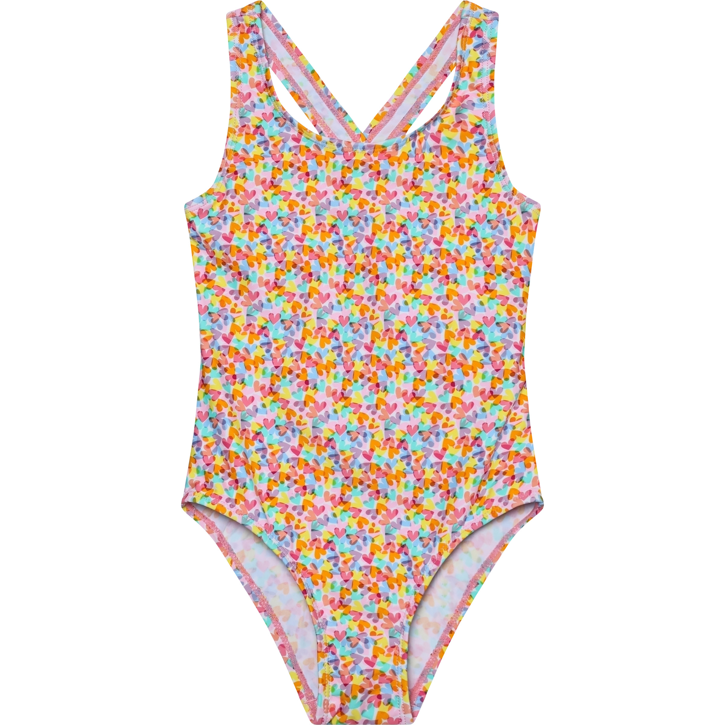 Color Kids Aop Badeanzug Kinder Badeanzüge rosa Größe 110 Lifestyle Schnell trocknend