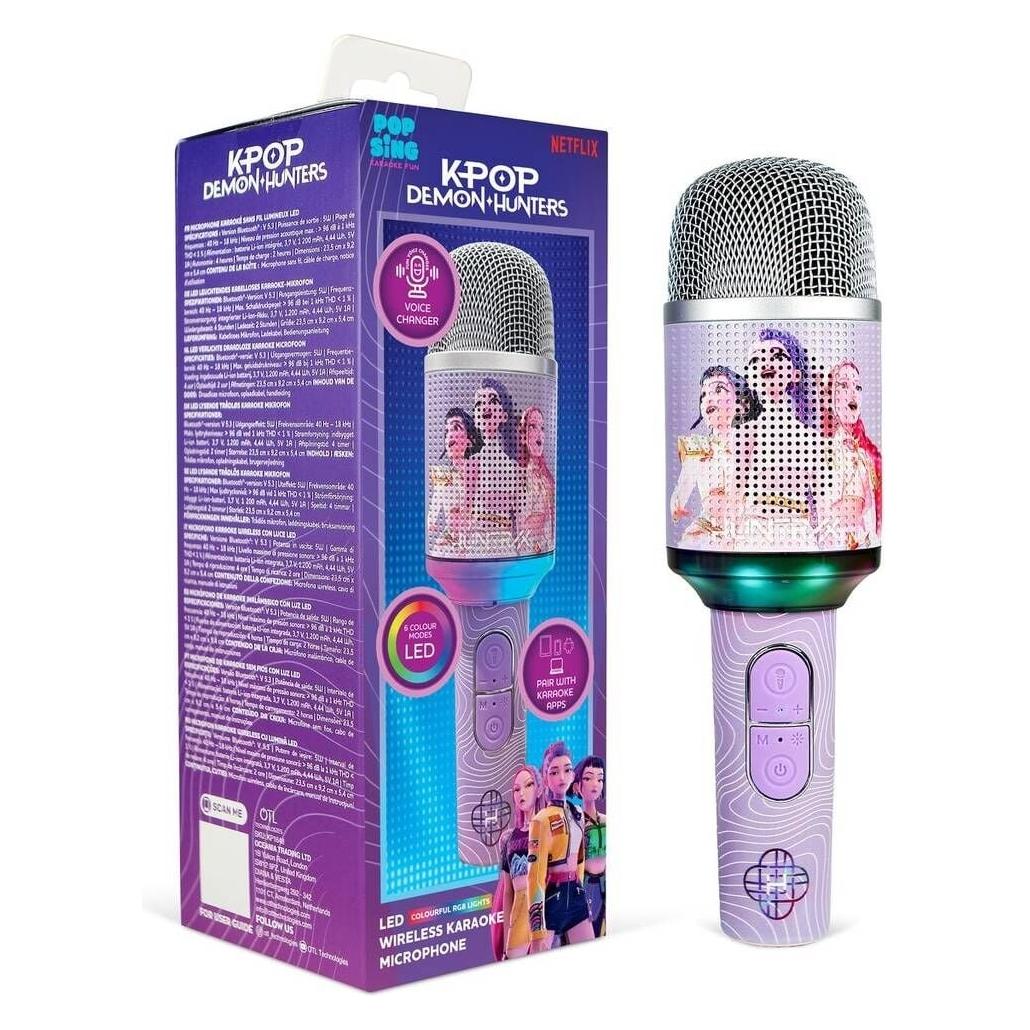 Altri KPop Demon Hunters Microfono Wireless KP9 Huntrix Viola (HMAS0375)