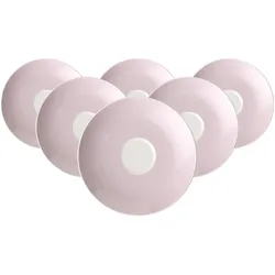 Villeroy & Boch Multipack Rose Garden Kaffee-/Teeuntertasse rosa - 6 Stück, Untertasse, Rosa