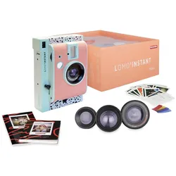 Lomography Instant Mini Milano Edition, Sofortbildkamera, Blau, Rosa