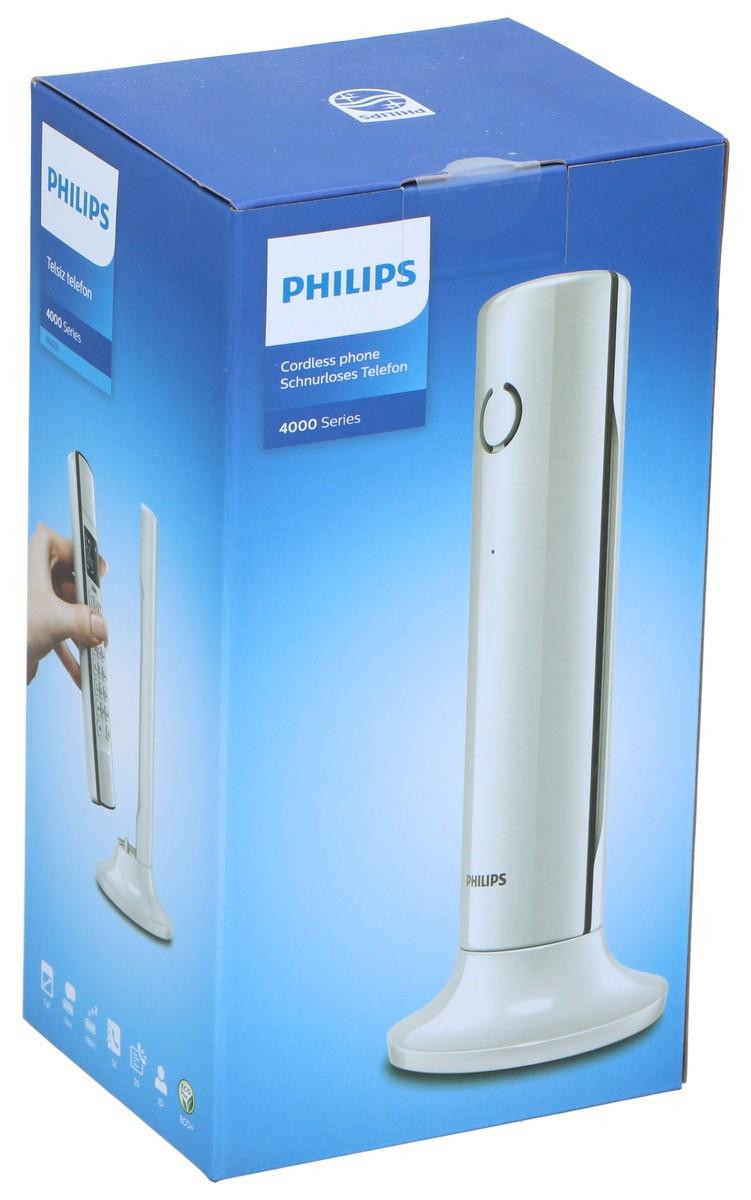 Philips Linea M4501W/01 Single DECT Huistelefoon met 1,6 Inch Display - Wit