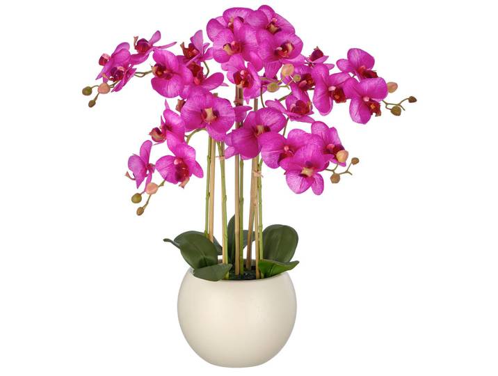 Kunstblume, Lila, Kunststoff, 65 cm, Real-Touch-Oberfläche, Dekoration, Blumen & Blumentöpfe, Kunstblumen