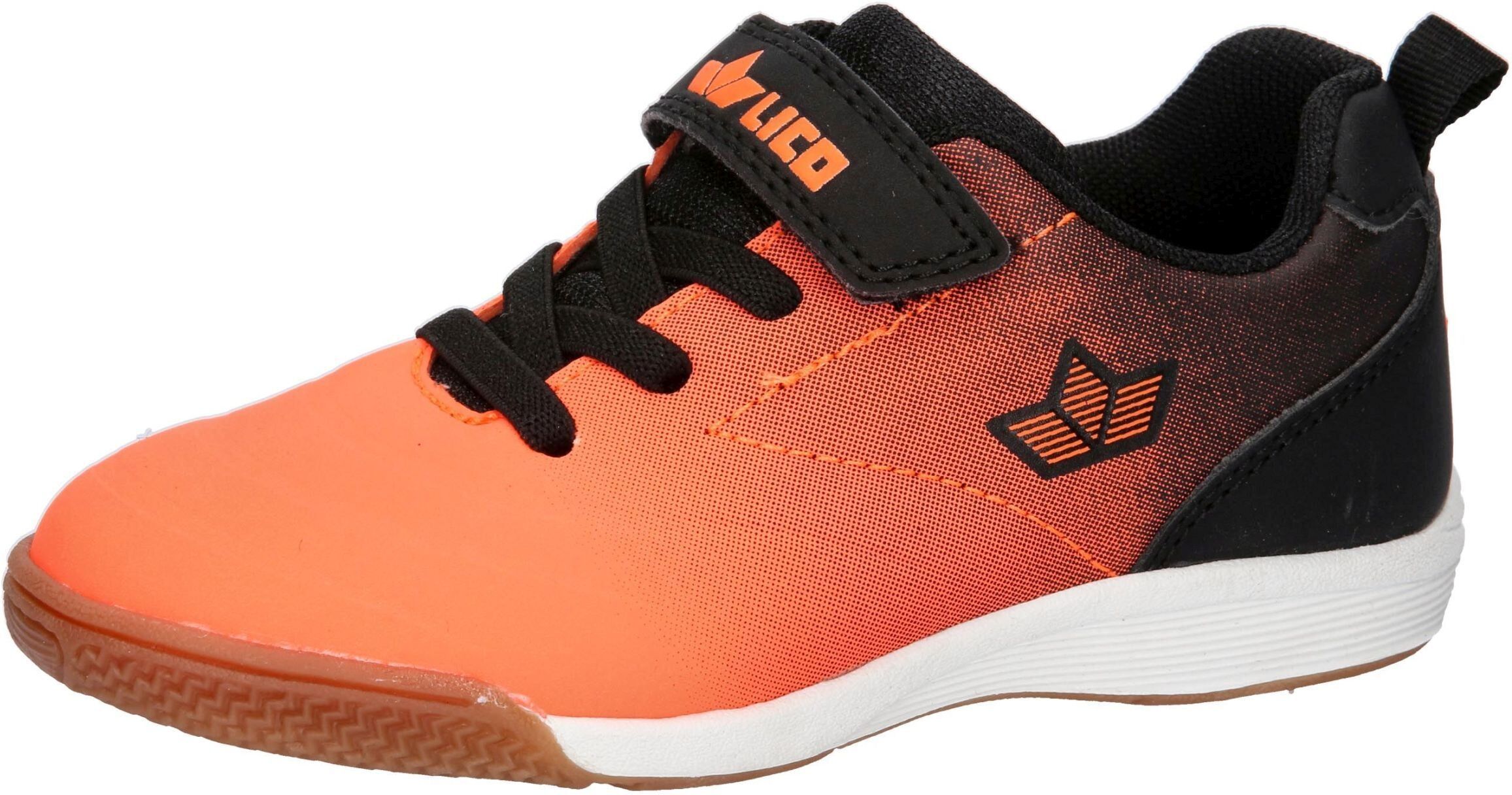Hallenschuh LICO "Sportschuh Marlin VS", Mädchen, Gr. 32, Textil, orange, Synthetik, Schuhe Hallenschuh orange 32, Textil