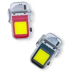 FLIPO® Quick Light Feuerzeug flammenlos mit LED-Licht 2 Stück