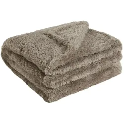 como Fleecedecke  Teddy , braun , Synthetik , Maße (cm): B: 150