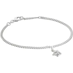 trendor 21588 Mädchen-Armband mit Engel 925 Silber Rhodiniert Panzerband