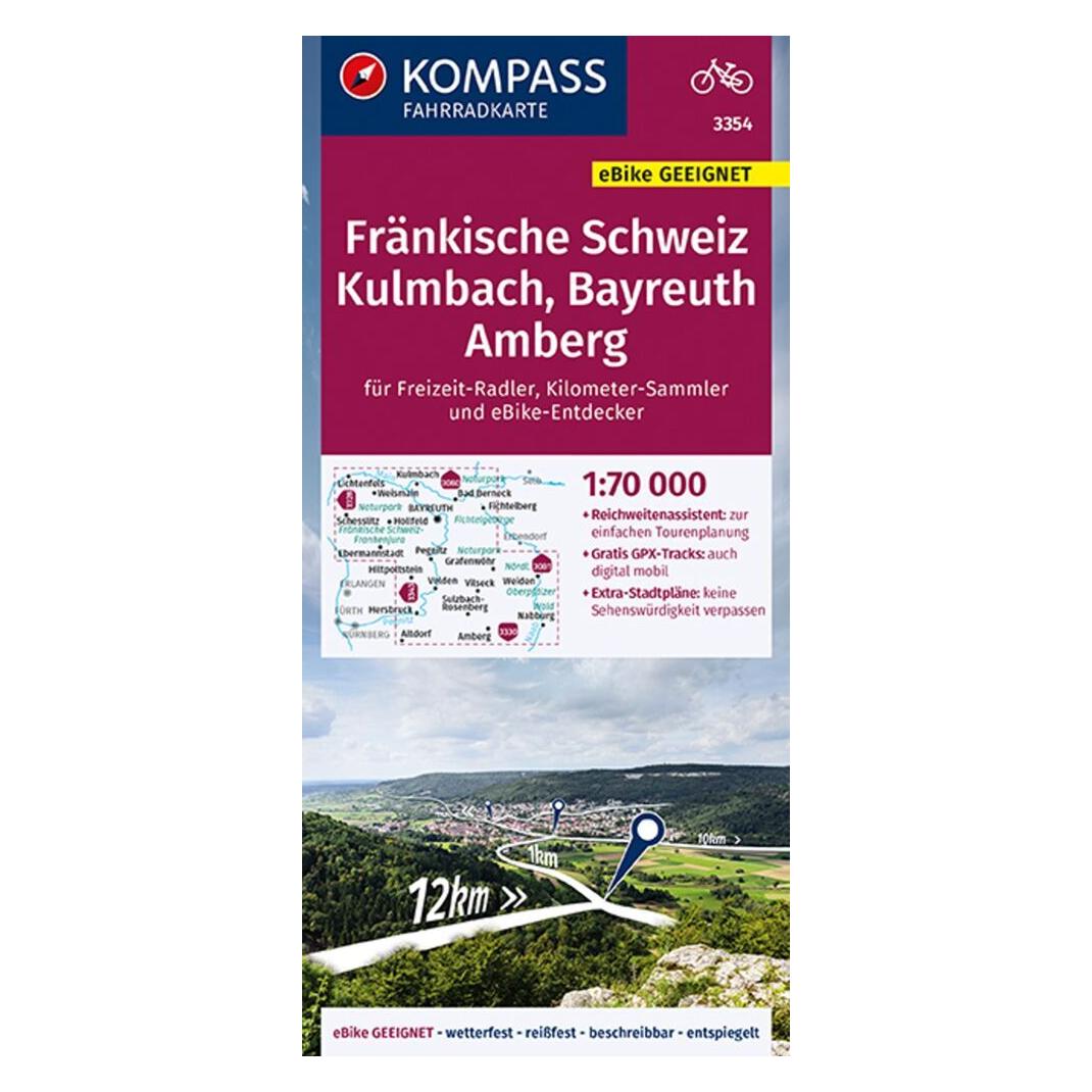 Kompass Karten KOMPASS Fahrradkarte 3354 Fränk.Schw (40640860)