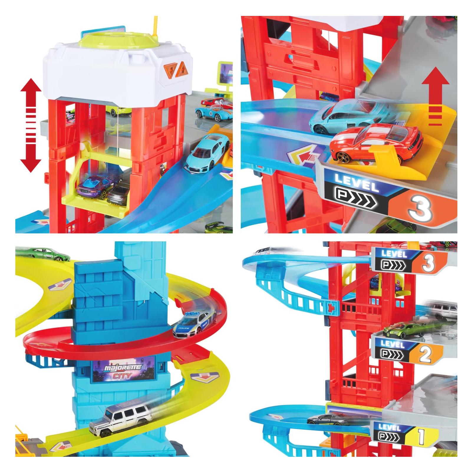 Majorette City Double Track Garage + 4 Vehicles (8502009002)