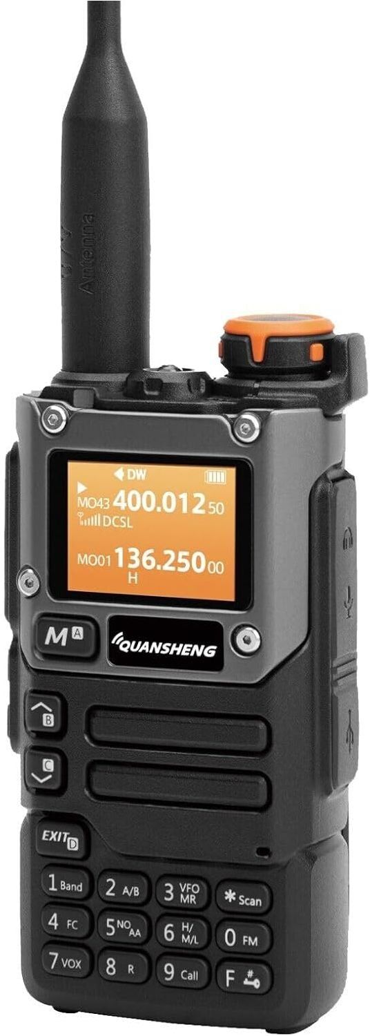 Quansheng UV-K5(8) VHF UHF Dual-Band 5W Portable Two-way Radio Rechargeable Walkie Talkie for Camping Hiking, New