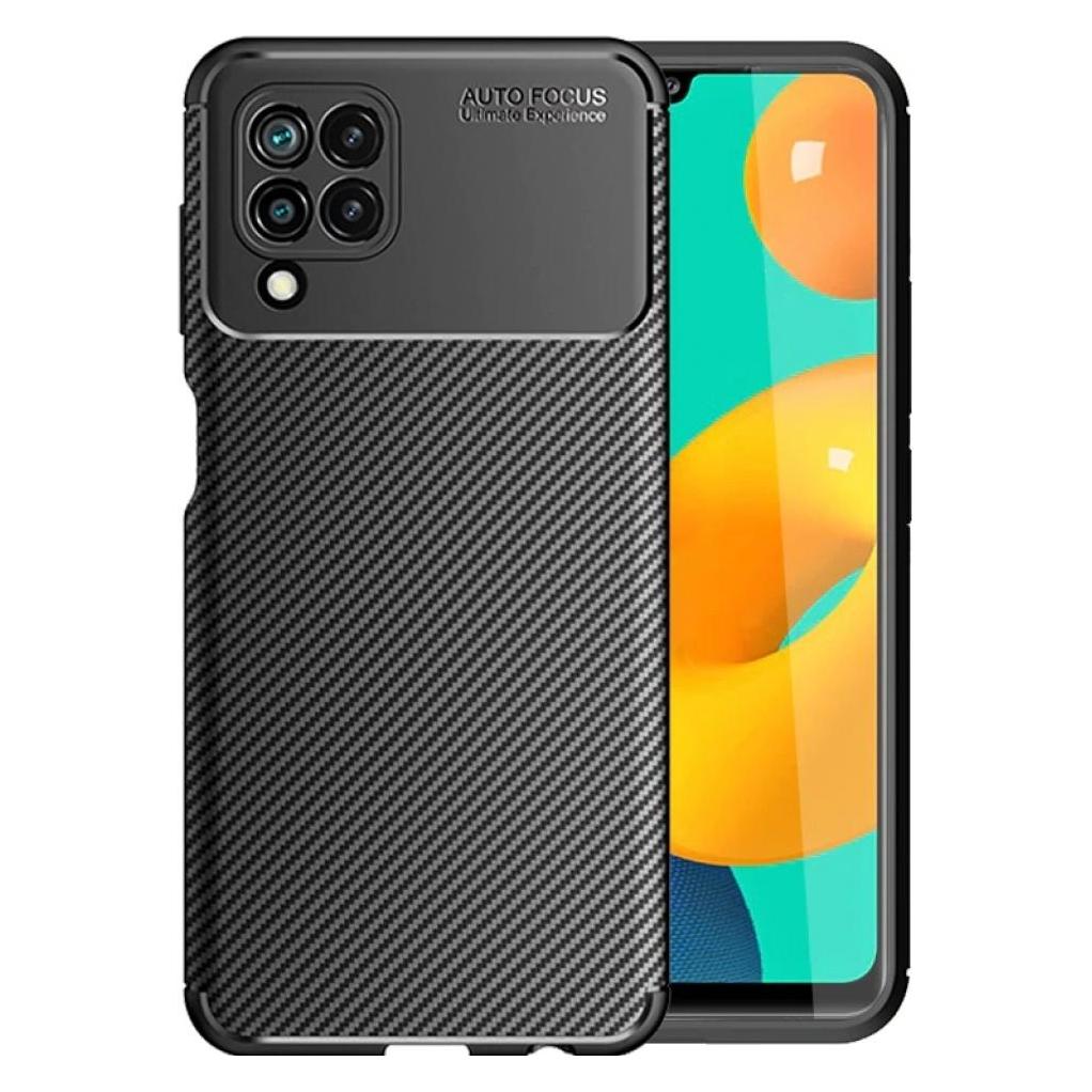 Screenguard Samsung Galaxy M32 Hülle Carbon Design TPU Case (Samsung Galaxy M32) (00029675)
