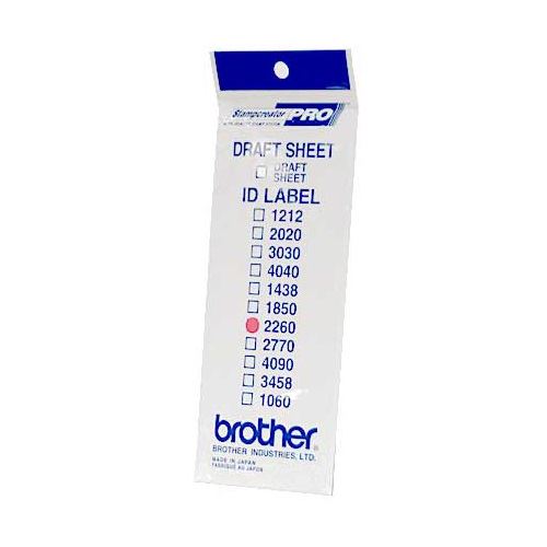 Brother ID2260 Stempel Etiketten 22x60mm
