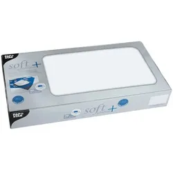 Papstar Vlies Mitteldecke 80 x 80 cm »soft selection plus« einfarbig 20 Stück weiß, 80 cm